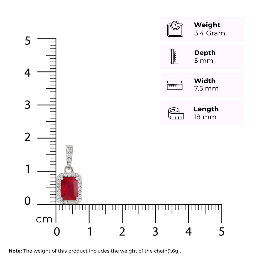 Rouge Pendant Silver