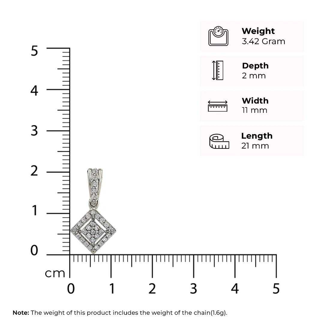 Lustre Shine Silver Pendant Set