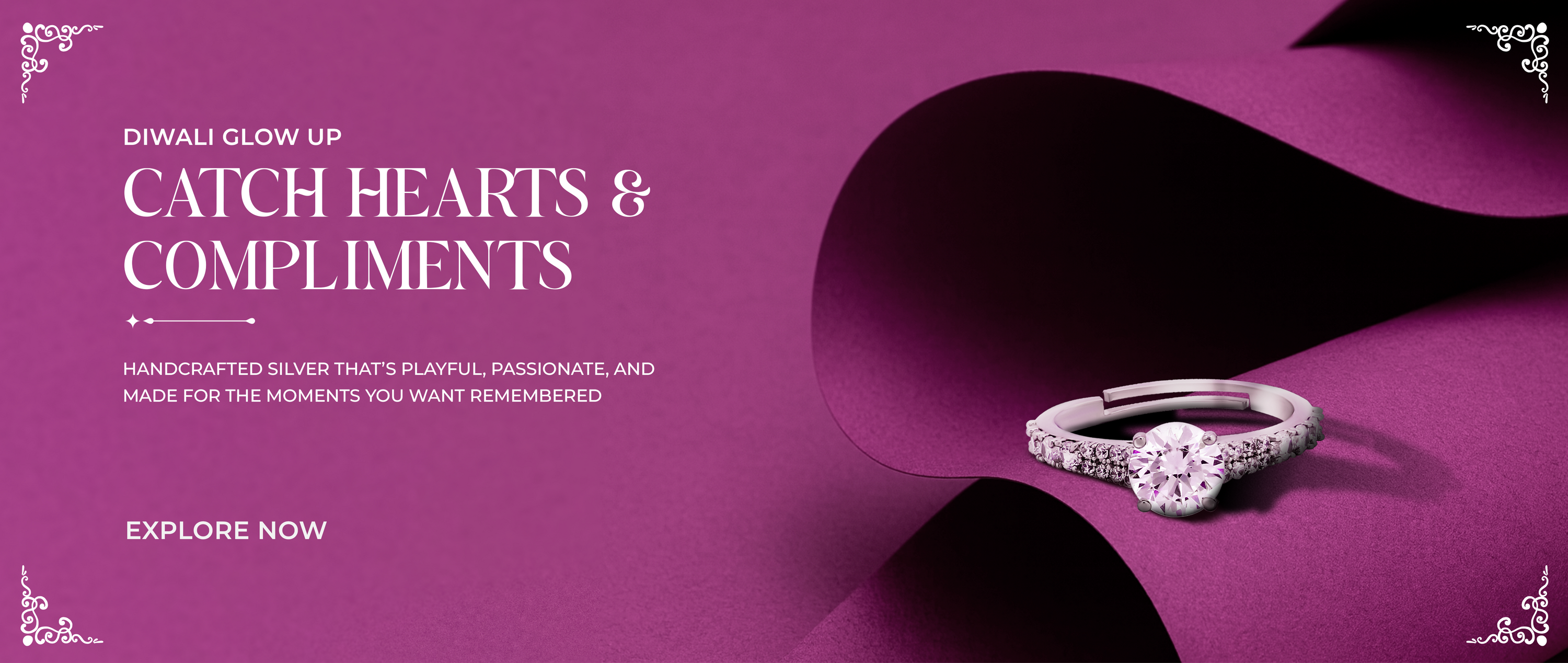 festive silver jewelry, silver bracelets for women, Silphony silver collection, 925 silver bangles, festive jewelry sal