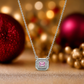 One-of-One 92.5 Silver Simulant Pink Gemstone Octagonal Pendant