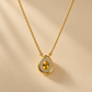 17 Inch 925 Sterling Silver Yellow Quartz Chain Pendant