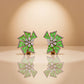 Emerald Starburst Luxe Statement Earrings