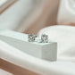 2.04 Ct Lab Grown Diamond Stud 925 Sterling Silver Earrings