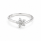 Flower Cluster Silver Minimalist Silver Ring for Women