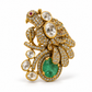 Bird 925 Sterling Silver Quartz Statement Brooch For Women | Hallmarked Jewellery