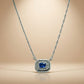One-of-One 92.5 Silver Blue Simulant Sapphire Octagonal Pendant