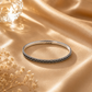 925 Sterling Oxidized Wave Rope Kada Bangle For Women