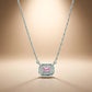 One-of-One 92.5 Silver Simulant Pink Gemstone Octagonal Pendant