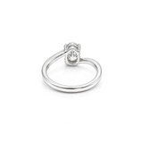 1.01 Ct Lab Grown Diamond 925 Sterling Silver Statement Ring