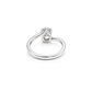 1.01 Ct Lab Grown Diamond 925 Sterling Silver Statement Engagement Ring