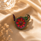 Floral Butterfly 925 Sterling Silver Brooch | Colorful Artistic Brooch for Women