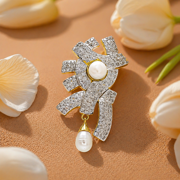 One-of-One 92.5 Silver Pearl Radiance Brooch