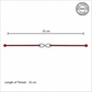Handmade 925 Silver Infinity Hallmarked Rakhi