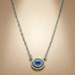 One-of-One 92.5 Silver Round Navy Pendant