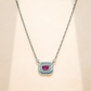92.5 Silver One-of-One Simulant Ruby Octagonal Pendant