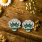 Emeraude Silver Earrings