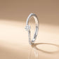 Twirl Cluster - Silver Diamond-Style Ring