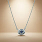 One-of-One 92.5 Silver Round Simulant Sapphire Pendant