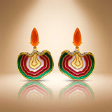 925 Sterling Silver Enamel Drop Earrings for Women