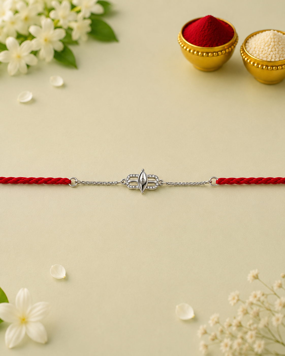 Handmade Shivtilak Silver 925 Hallmarked Rakhi