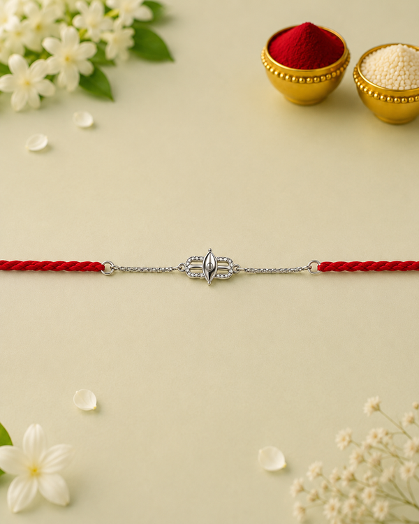Handmade Shivtilak Silver 925 Hallmarked Rakhi
