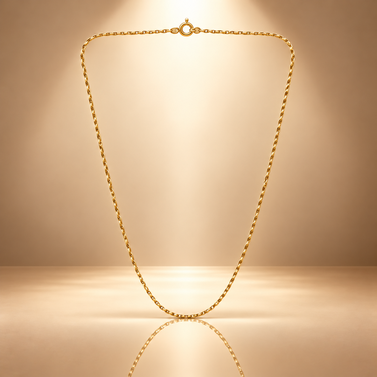 18 Inch 925 Sterling Silver Classic Cable Link Chain