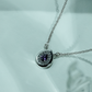 One-of-One 92.5 Silver Simulant Amethyst Teardrop Pendant Necklace