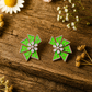Emerald Starburst Luxe Statement Earrings