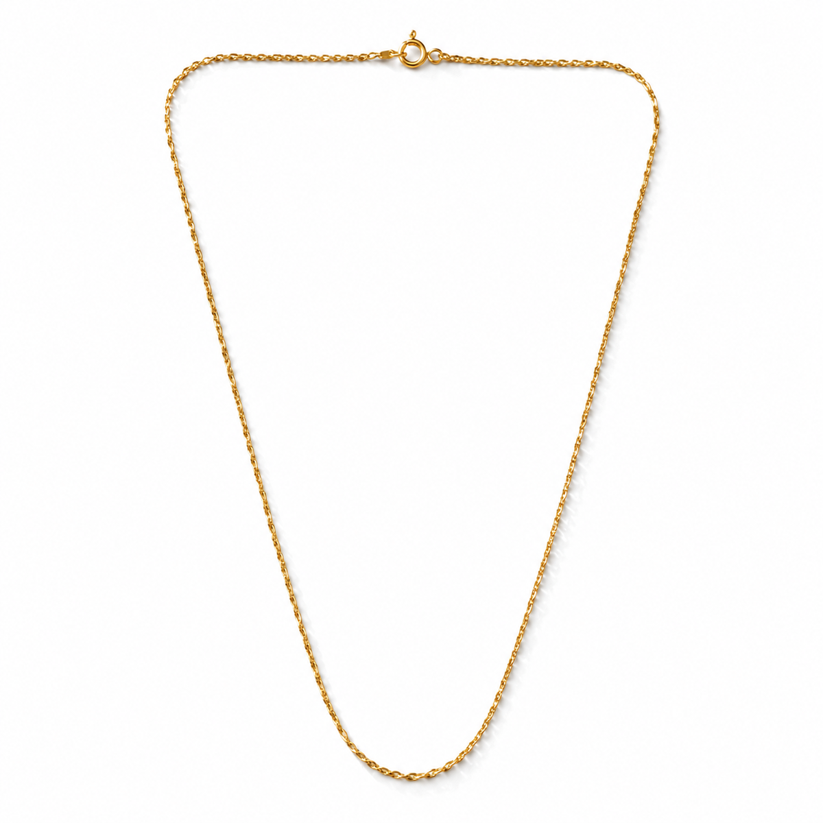 18 Inch 925 Sterling Silver Classic Cable Link Chain