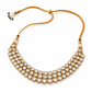 925 Sterling Silver Polki with Moissanite & Pearl Traditional Statement Necklace