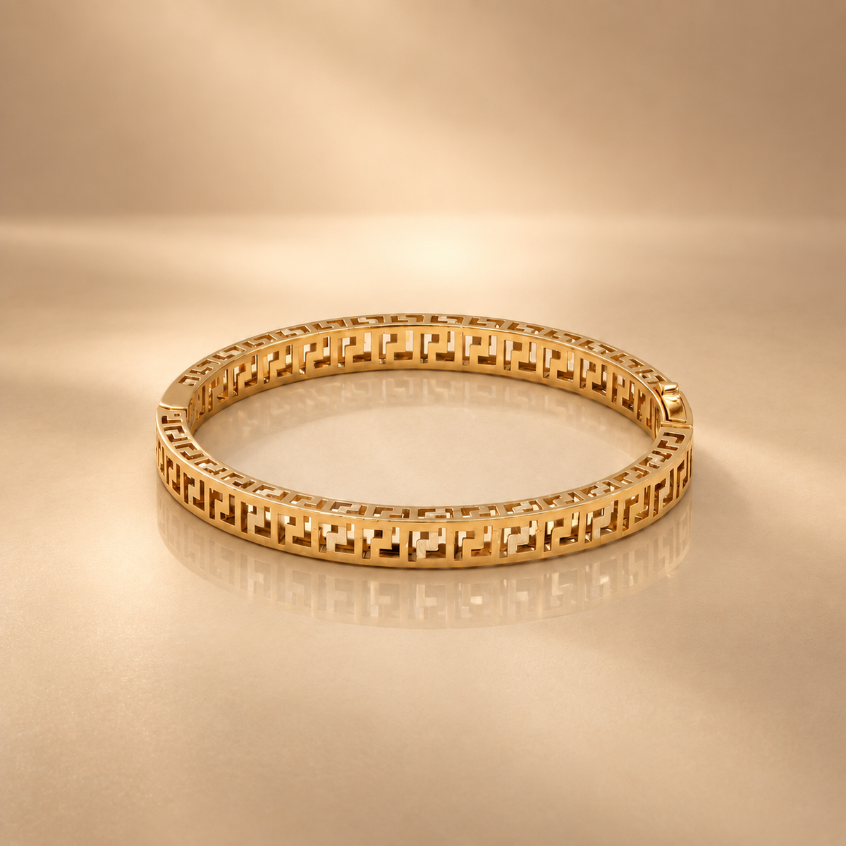 925 Sterling Silver Geometric Cutwork Bracelet