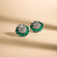 Geode Enamel Fan-shaped Earrings