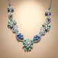 92.5 Sterling Silver Floral Cascade Necklace Set