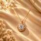 Floral 925 Sterling Silver Round Pendant | Hallmarked Jewellery
