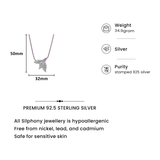 925 Silver Pink Cubic Zirconia Leaf Necklace Set