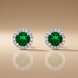 Emerald Aura - 92.5 Silver Pendant Set