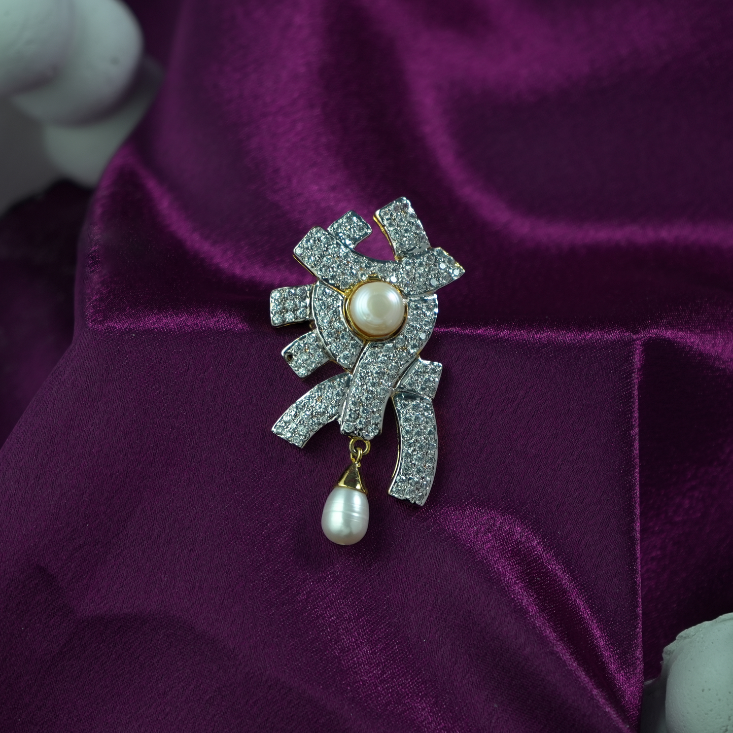 One-of-One 92.5 Silver Pearl Radiance Brooch