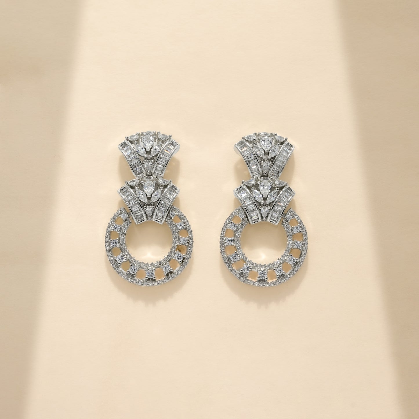 92.5 Sterling Silver Structured Luminosity Necklace Set