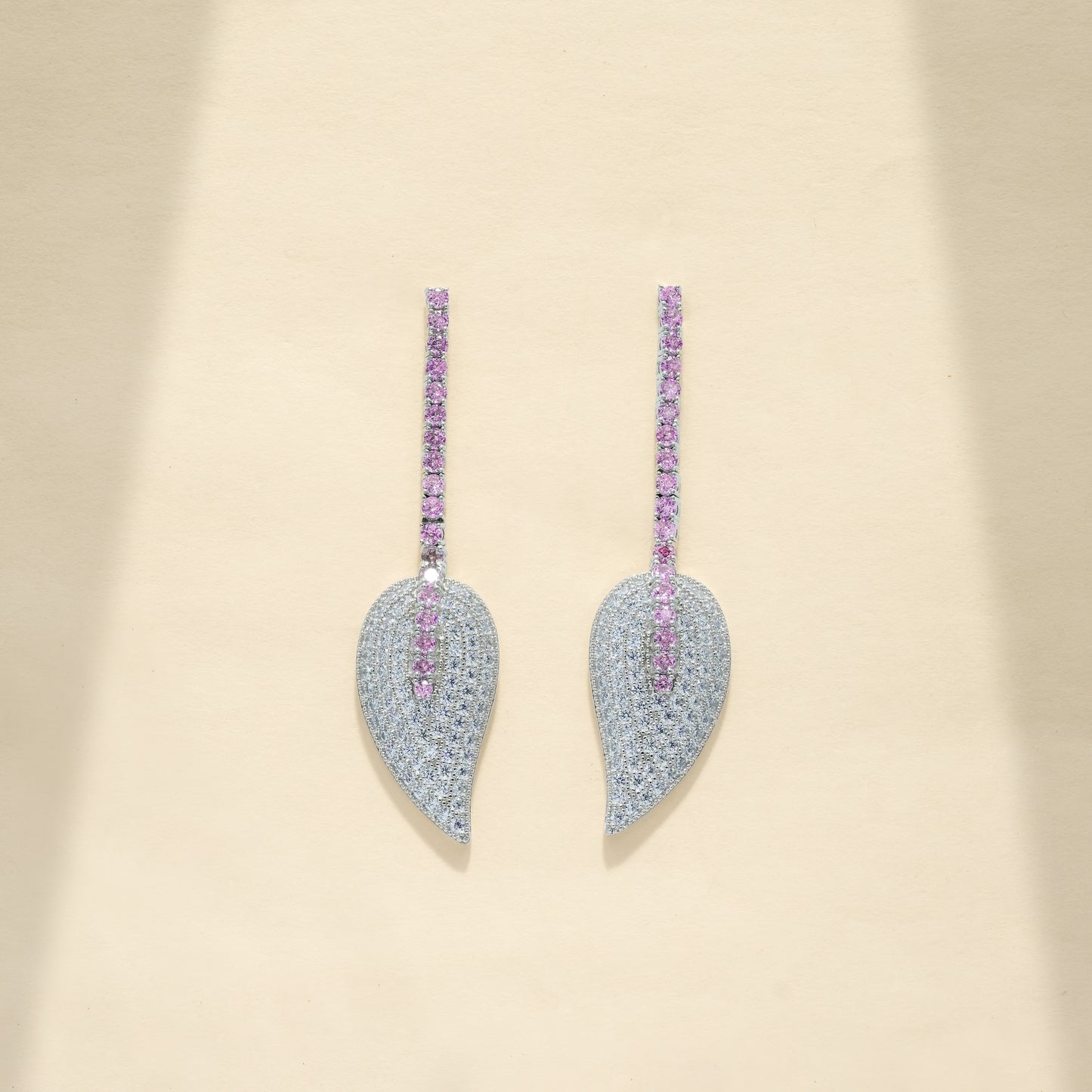 92.5 Sterling Silver Petal Cascade Necklace Set