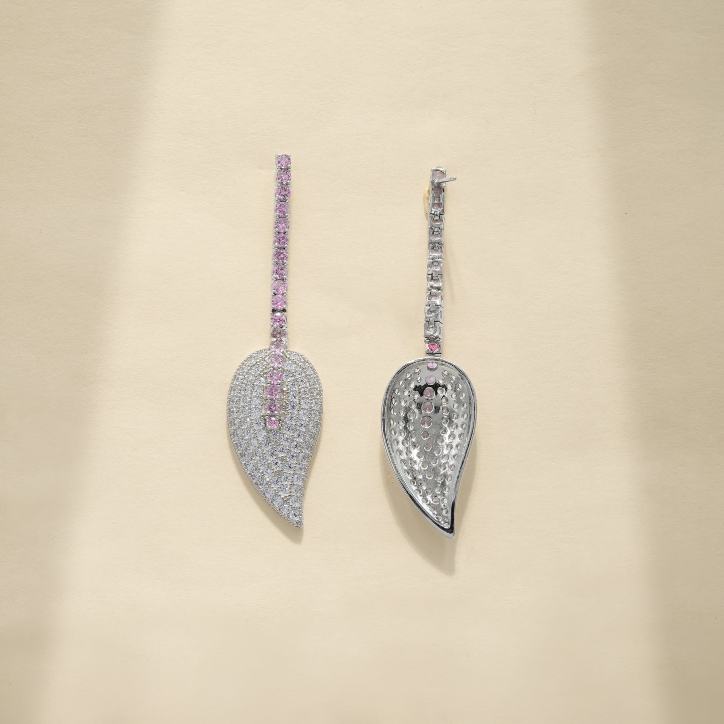 92.5 Sterling Silver Petal Cascade Necklace Set