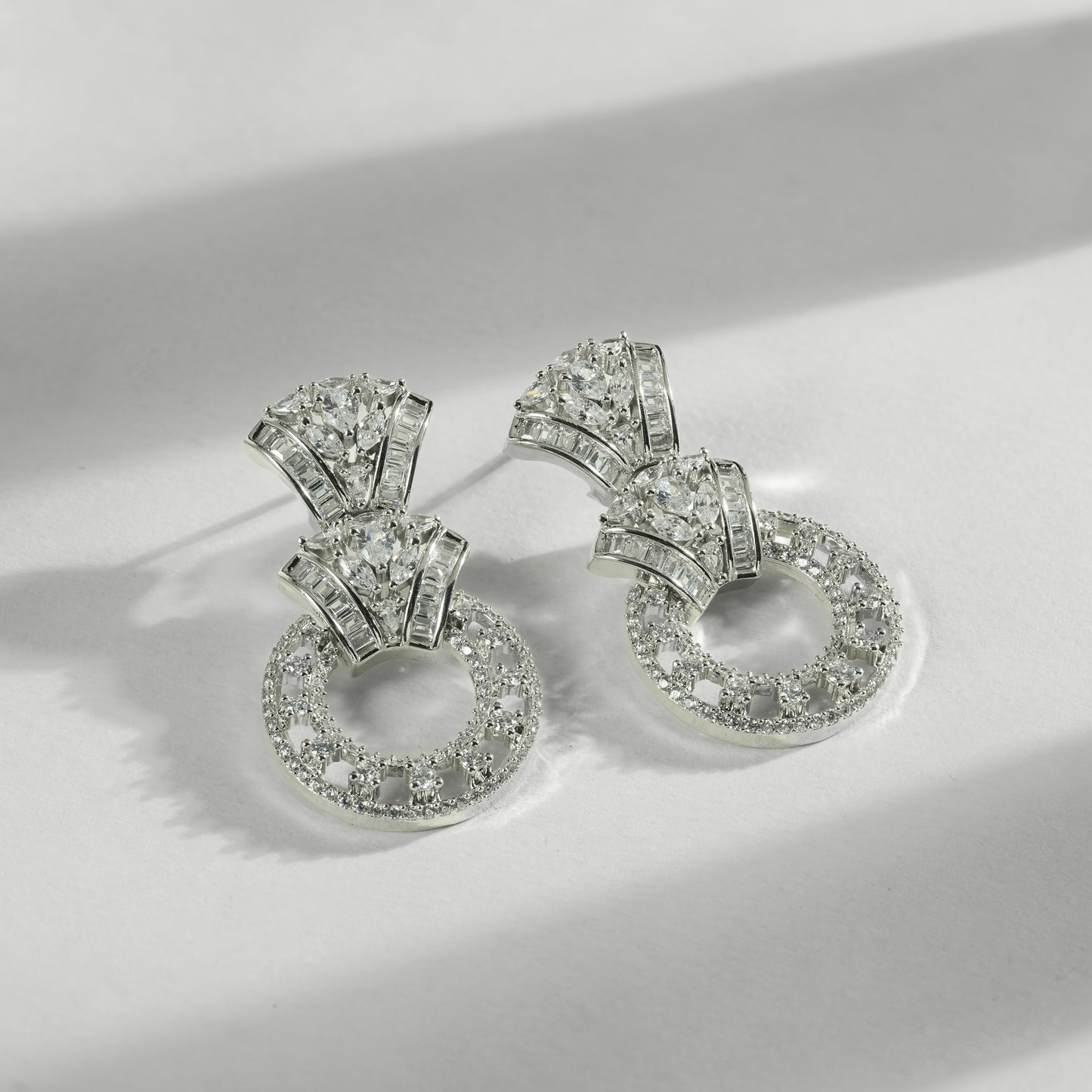 92.5 Sterling Silver Structured Luminosity Necklace Set