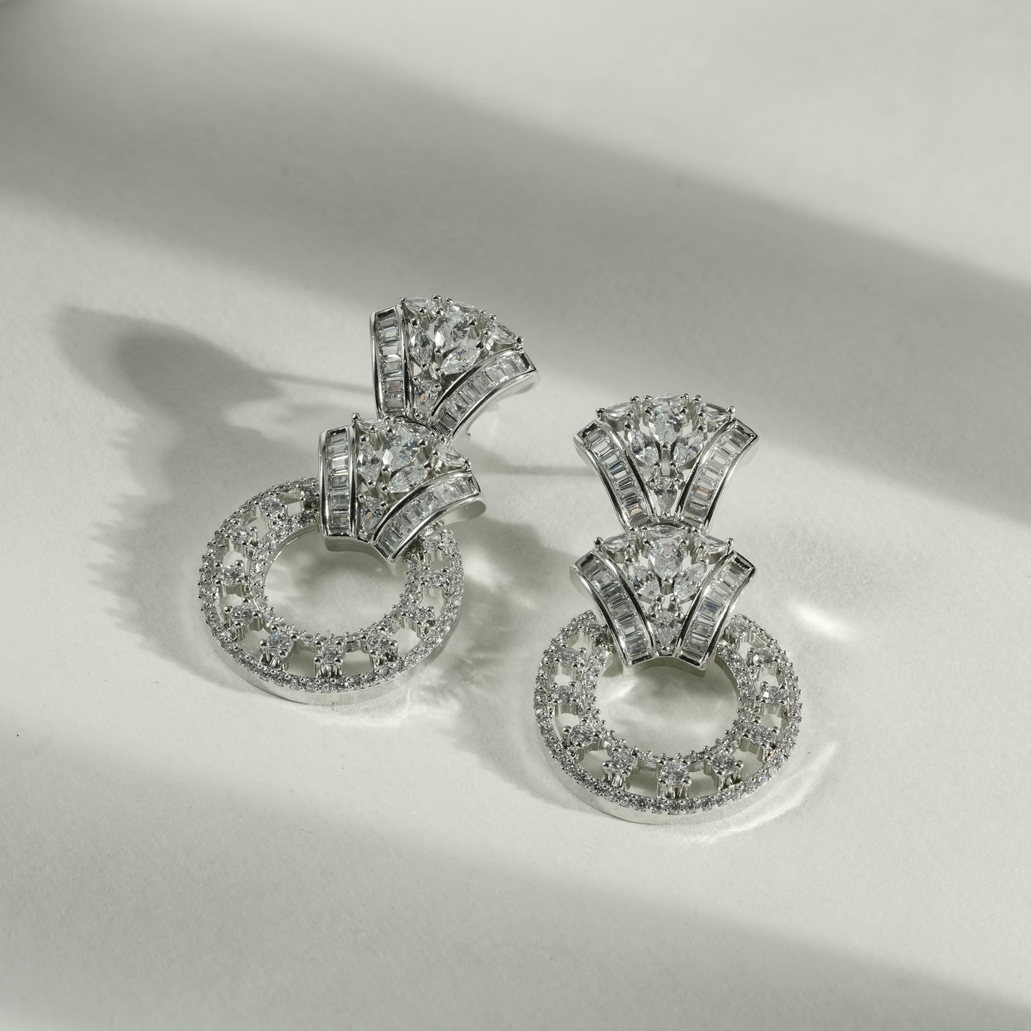 92.5 Sterling Silver Structured Luminosity Necklace Set