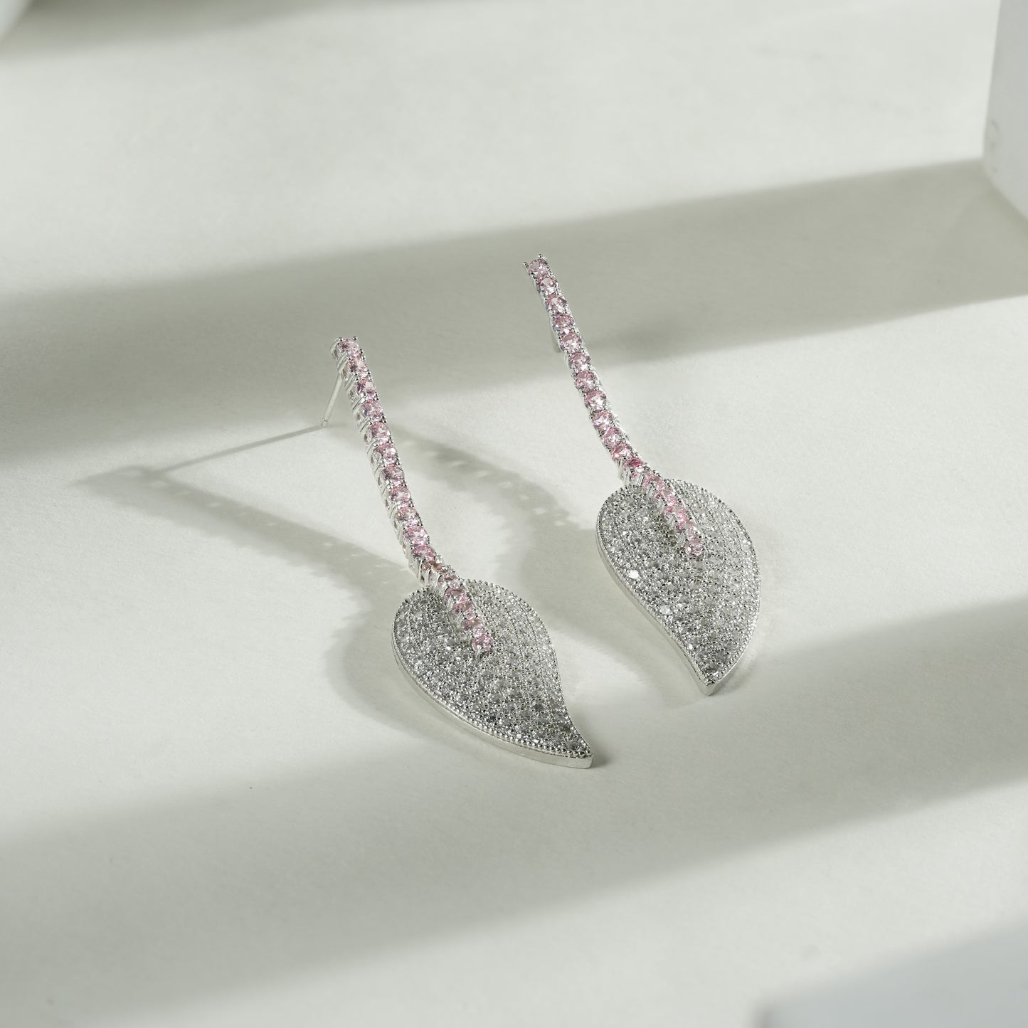 92.5 Sterling Silver Petal Cascade Necklace Set