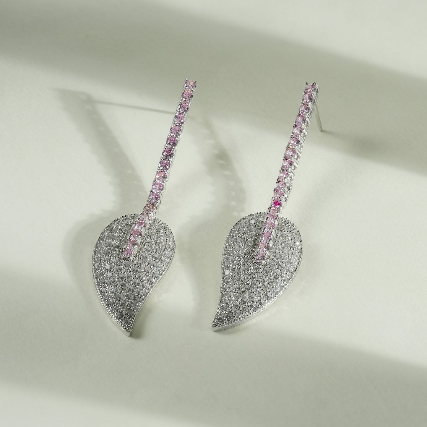 92.5 Sterling Silver Petal Cascade Necklace Set