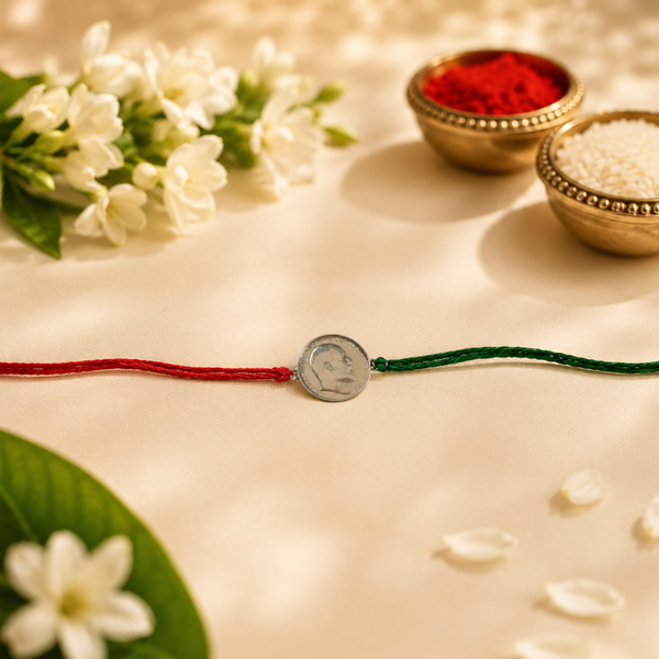Handmade Chhatrapati Shivaji Maharaj 925 Silver Hallmarked Rakhi