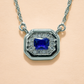 One-of-One 92.5 Silver Simulant Navy Gemstone Octagonal Pendant