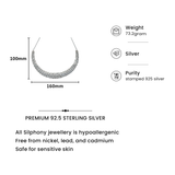 925 Silver Bridal Cubic Zirconia Necklace Set