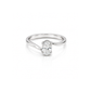 1.01 Ct Lab Grown Diamond 925 Sterling Silver Statement Engagement Ring