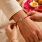 Shivtilak Silver 925 Hallmarked Handmade Red Thread Rakhi