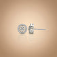 Round Sparkling Pendant Set Silver
